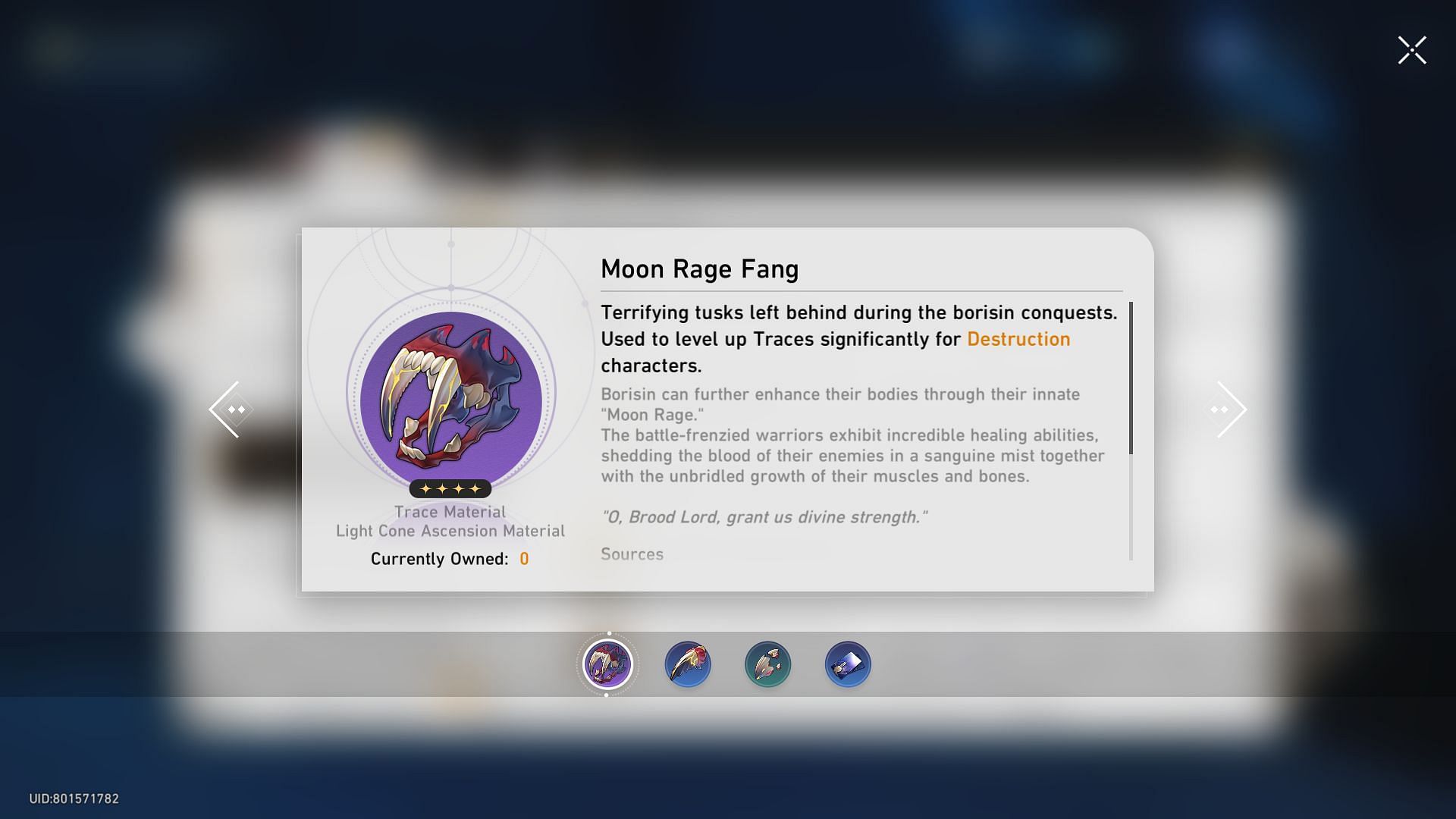 Moon Rage Fang (Image via HoYoverse)